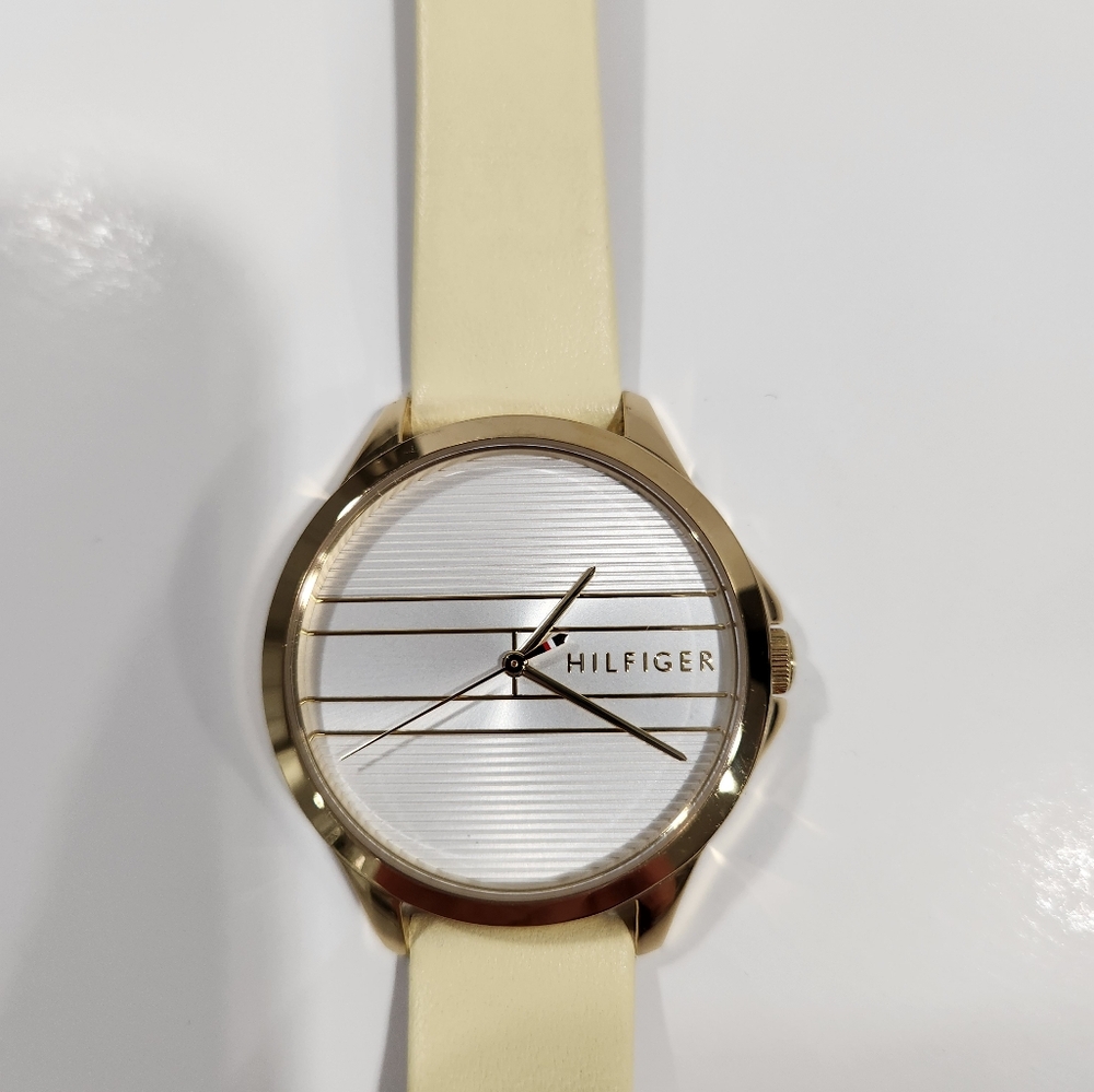 Tommy Hilfiger yellow quartz watch